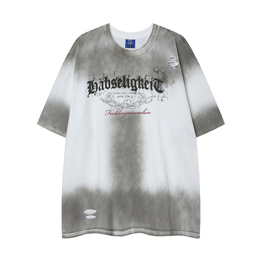 Nyc T Shirt Ripped Short Sleeve T-Shirt Summer Loose Top