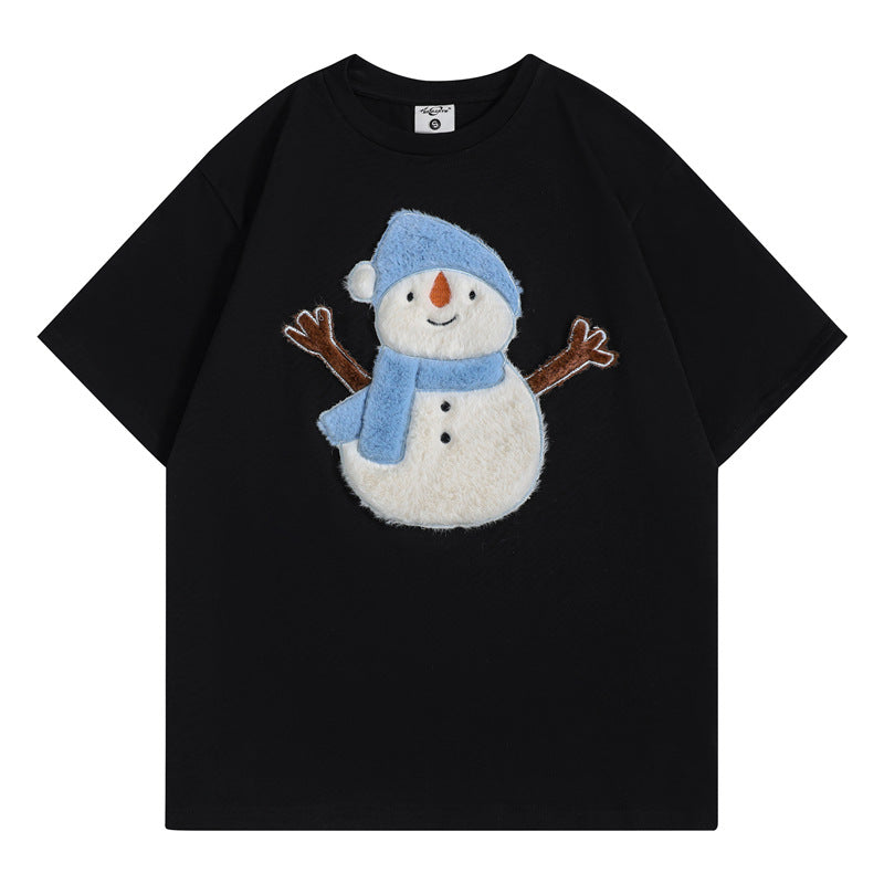 Camisetas streetwear Summer Vintage Meter Casual Loose Short Sleeve T-Shirt