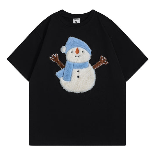 Camisetas streetwear Summer Vintage Meter Casual Loose Short Sleeve T-Shirt