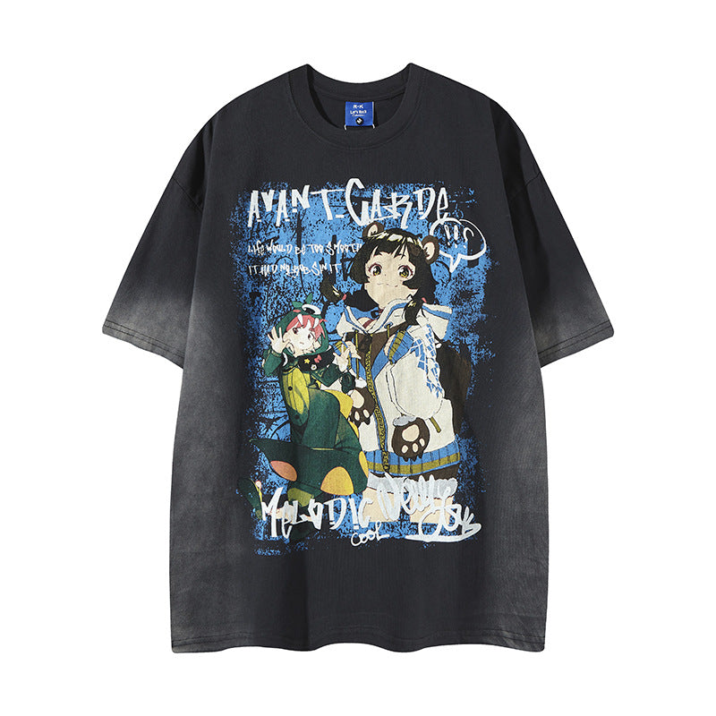 Nyc T Shirt Magic Academy Printed Short Sleeve T-Shirt Summer Top