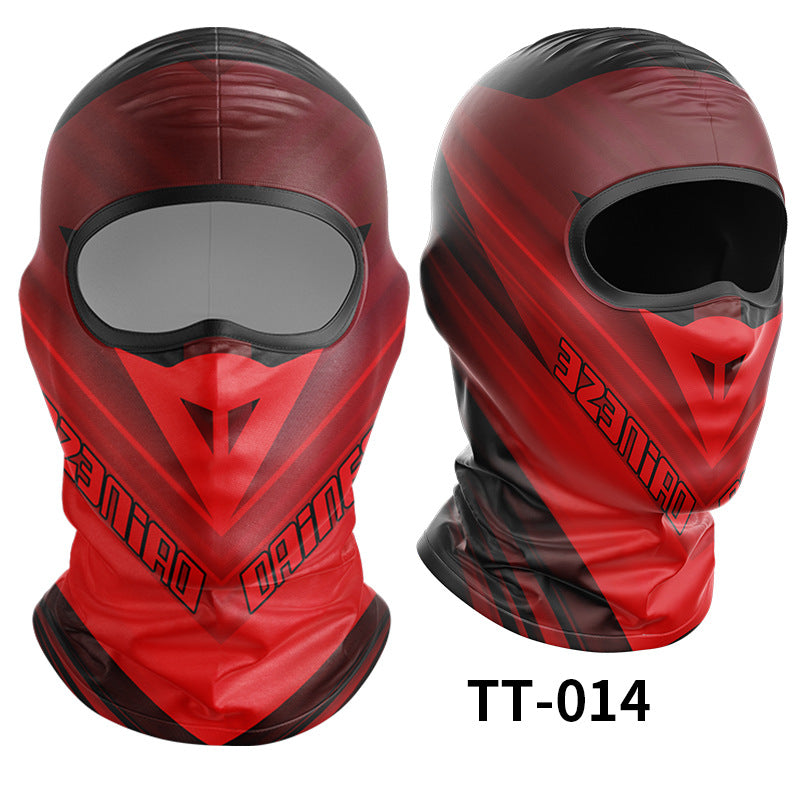 Cycling Windproof Hood Ice Silk Full Face Sunscreen