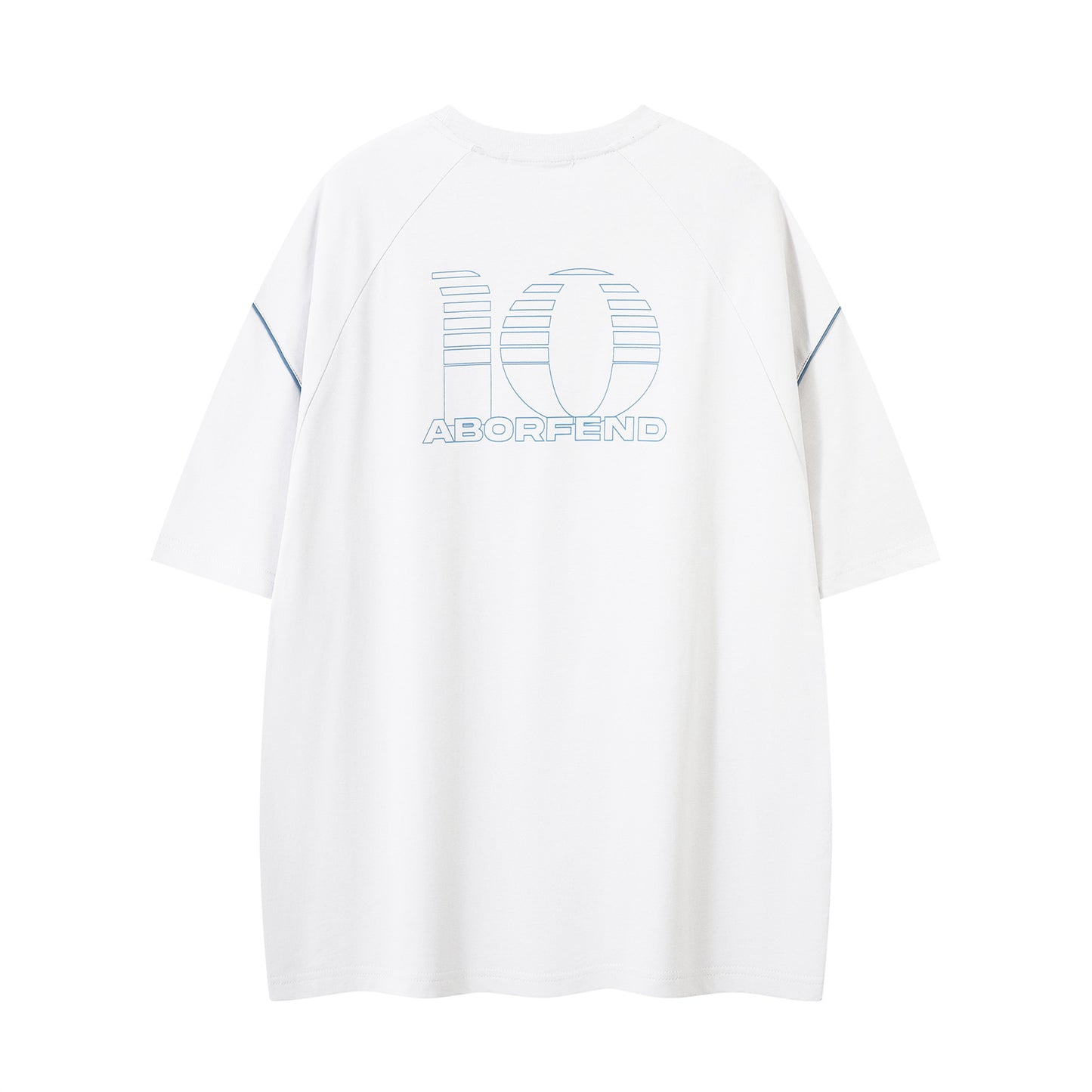 Distorted vintage casual short-sleeved t-shirt top