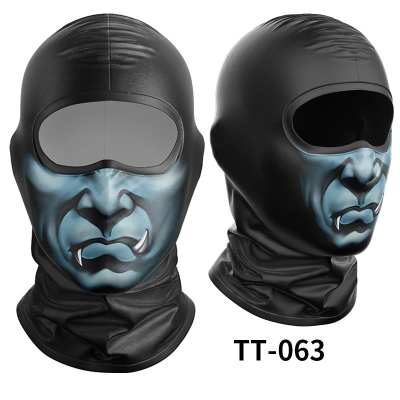 Cycling Windproof Hood Ice Silk Headgear Men's Lined Cap