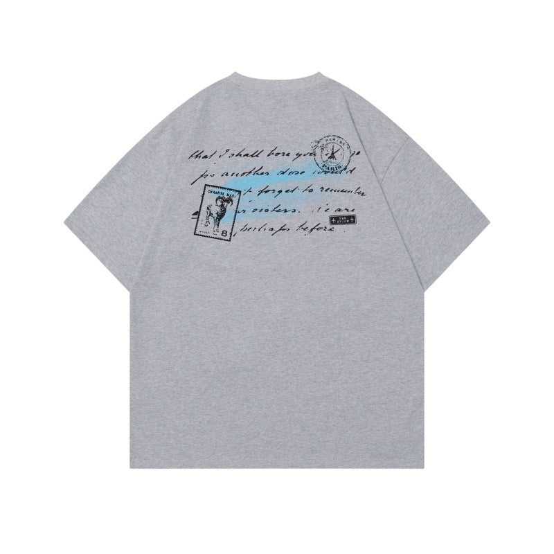 Camisetas streetwear Summer Vintage Casual Loose Short Sleeve T-Shirt
