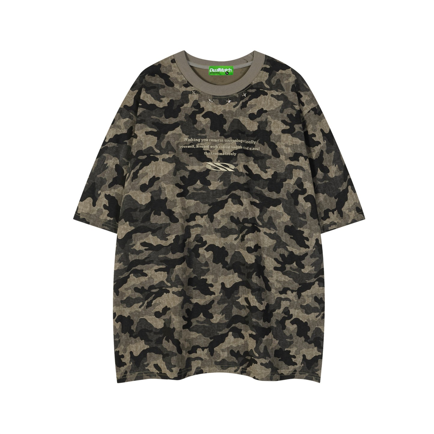 Vintage tarz t-shirt embroidered short-sleeved t-shirt summer loose casual top