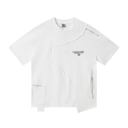 US drip outfits Summer Vintage Casual Loose Short Sleeve T-Shirts