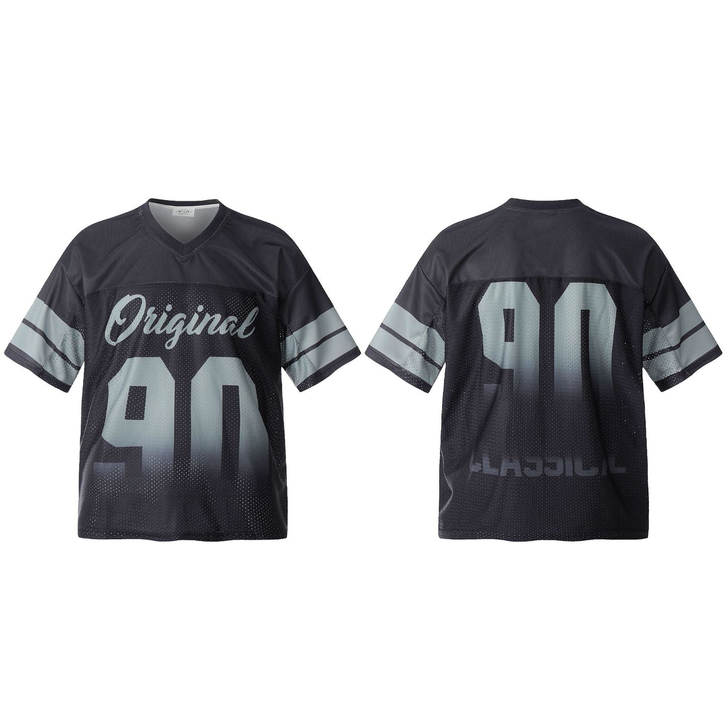 Hip hop shirt summer short sleeve loose hiphop quick drying hollowed out T-shirt
