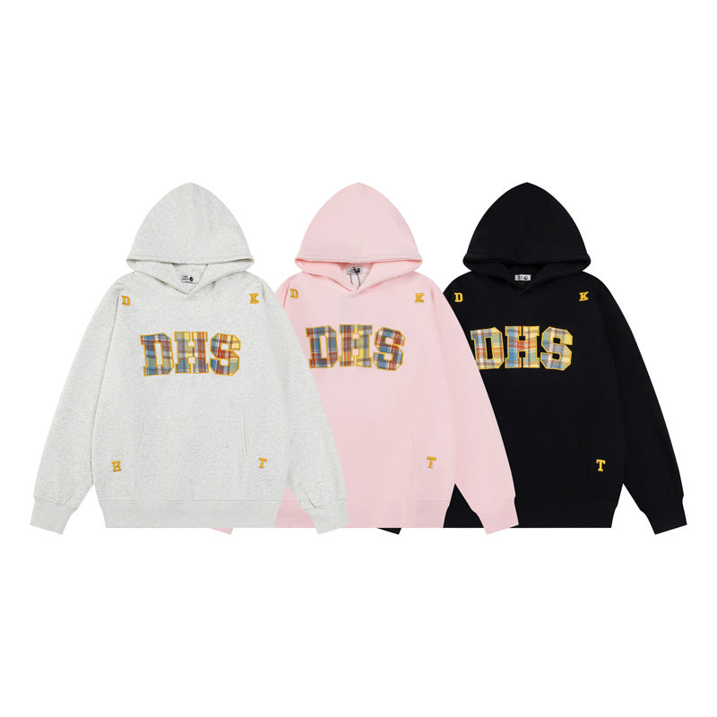 Streetwear Hoodie Embroidered Hooded Sweater Vintage Loose Hoodie
