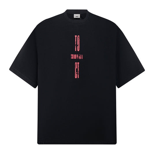 Nostalgia T Shirts Vintage Crew Neck T-Shirt Embroidered Letters