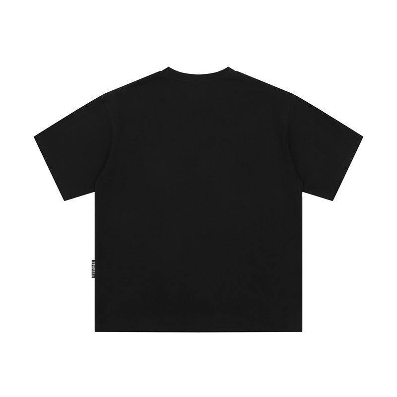 Stone Wash T shirt Vintage Graffiti Short Sleeve T-Shirt