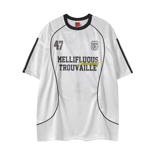 New York Hip Hop Style Casual Letter Loose Short Sleeve T-Shirt