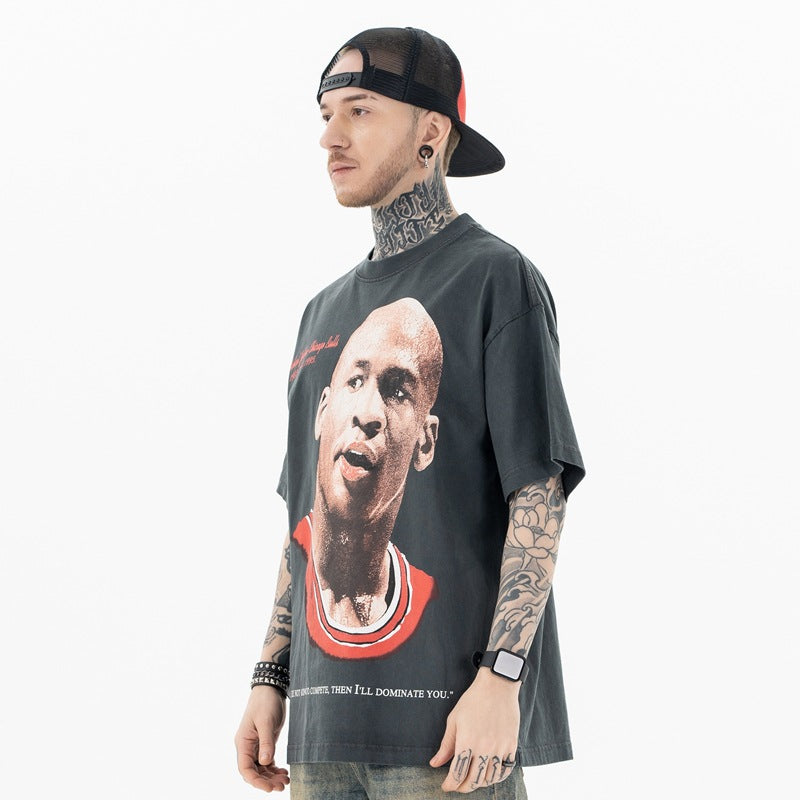 Vic Streetwear Summer Old Short Sleeve T-Shirt