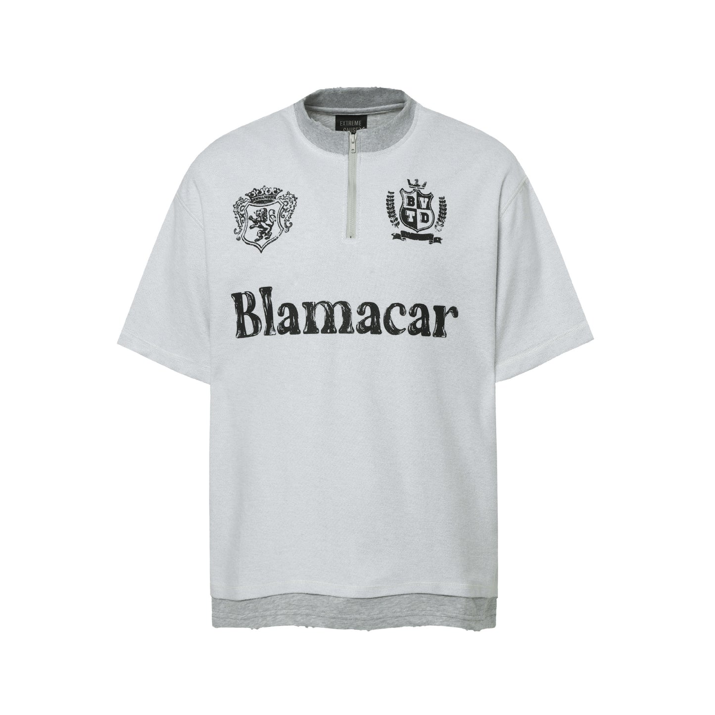 Hip hop clothing new york summer short sleeves retro washed old loose t-shirt
