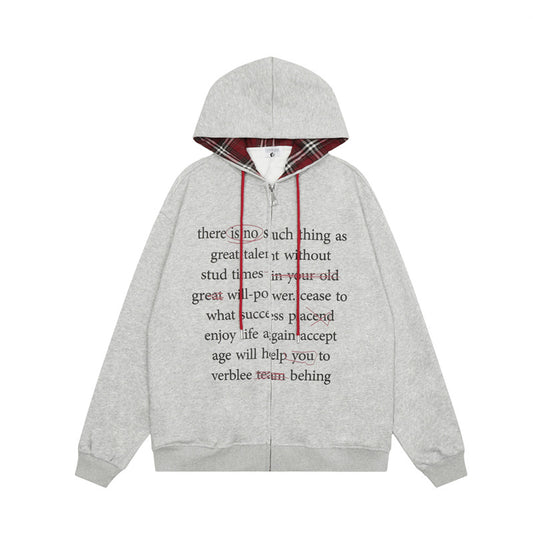 Streetwear Hoodie Loose Hip Hop Cardigan Jacket