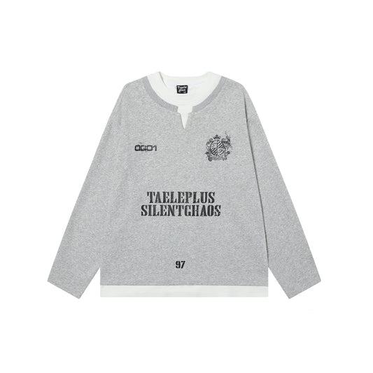 Hip Hop Clothing Vintage Graffiti Long Sleeve T-Shirt
