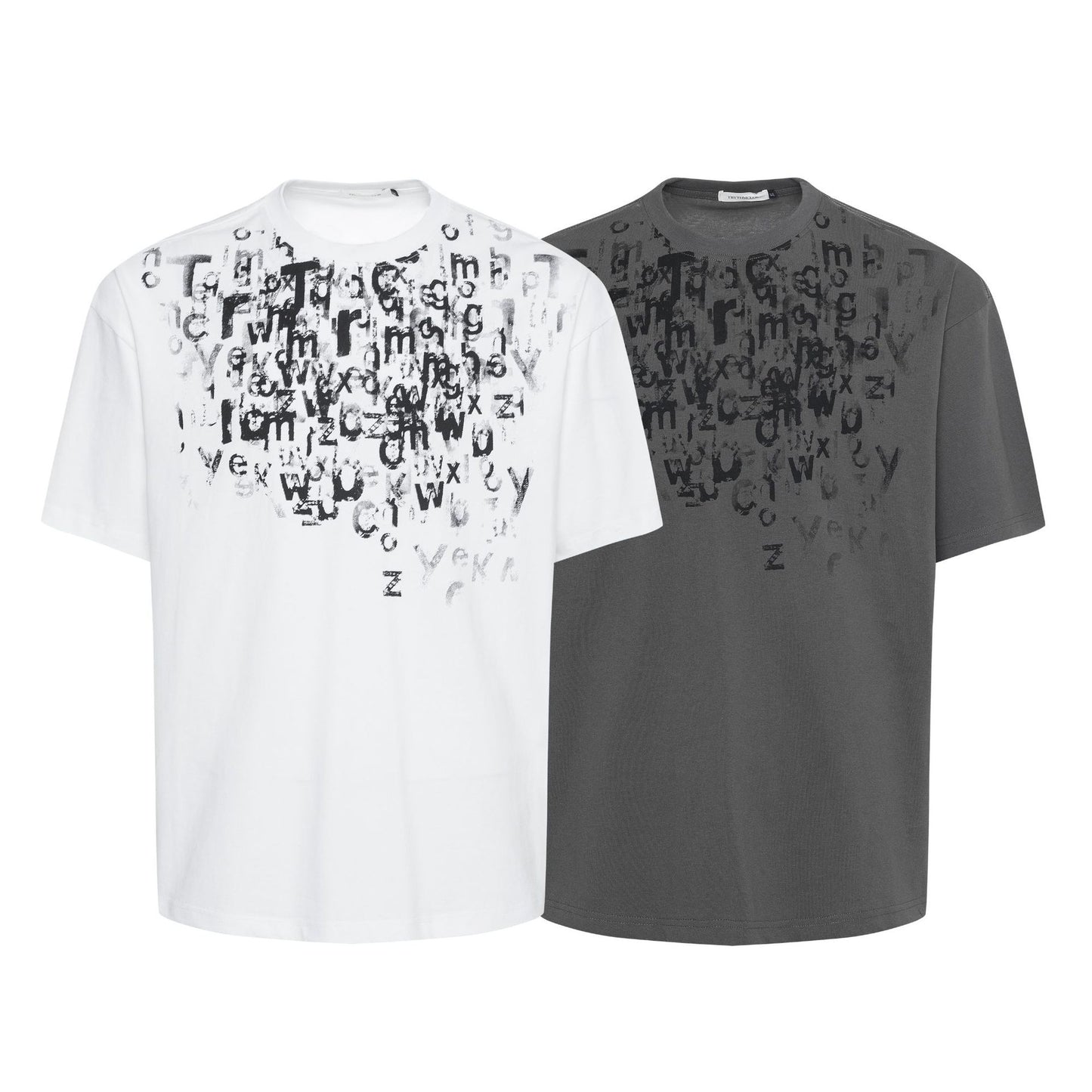 Unisex T-shirts Summer Garbled Figure Men's Loose Short Sleeve T-Shirt