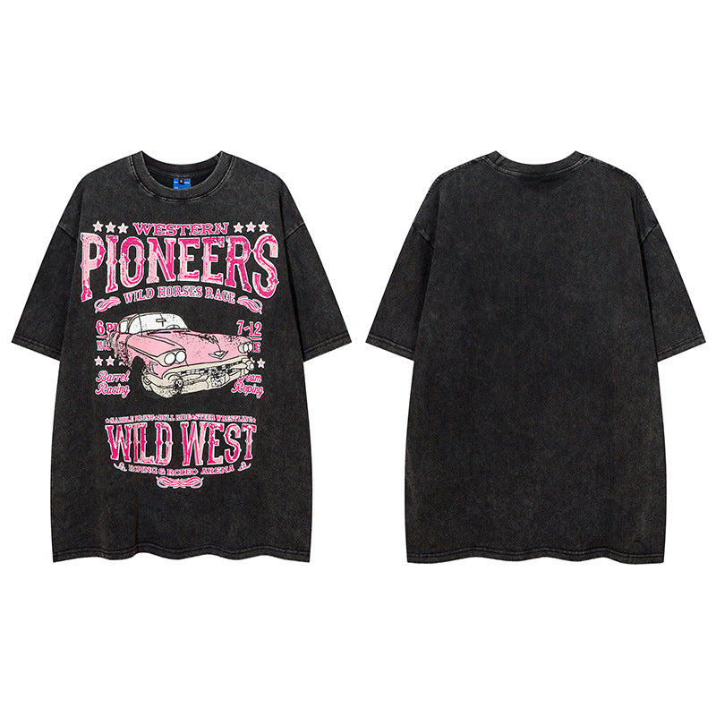 Vintage T Shirts Hip Hop Vintage Loose OversizeT-Shirt