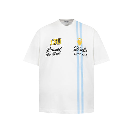 New York Hip Hop Style Alphabet Print Short Sleeve T-Shirt