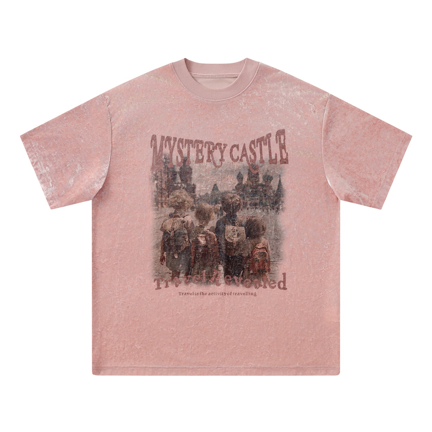 Distorted vintage hip hop character print short sleeve t-shirt summer top