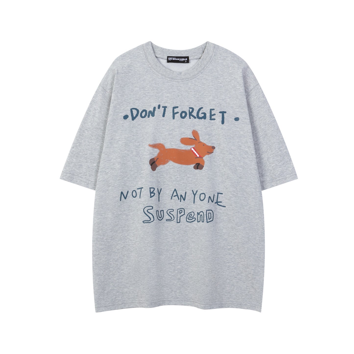 Vintage tarz t shirt puppy letter print short sleeve t-shirt summer oversize casual top