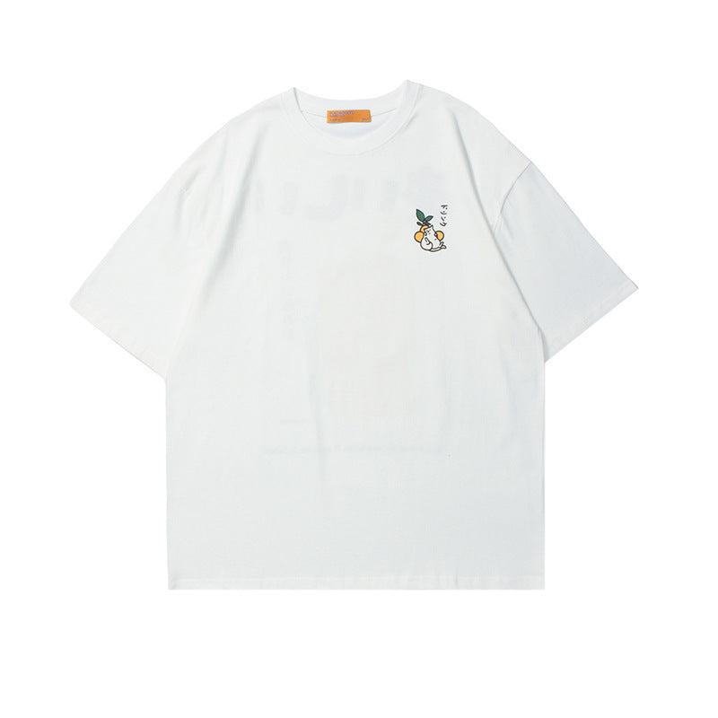 Vice streetwear Vintage Alphabet Print T-Shirt Summer Crew Neck Loose Short Sleeve T-Shirts