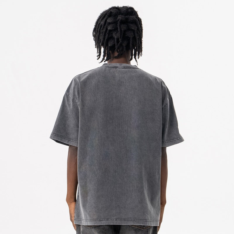 Vintage 90s Hip Hop Clothing Summer Crew Neck Short Sleeve T-Shirt