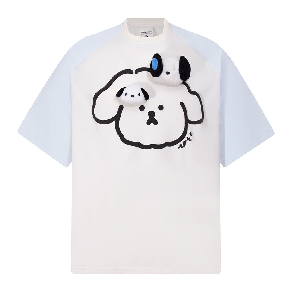 Nostalgia T Shirts Summer Loose Short Sleeve Casual Top