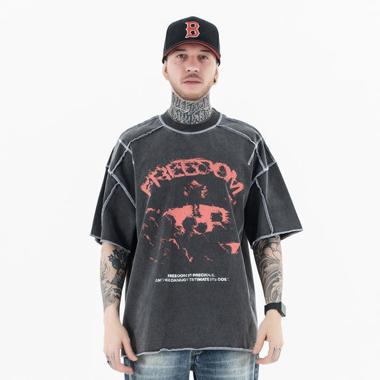 Vintage 90s Hip Hop Clothing Summer Vintage Short Sleeve T-Shirt