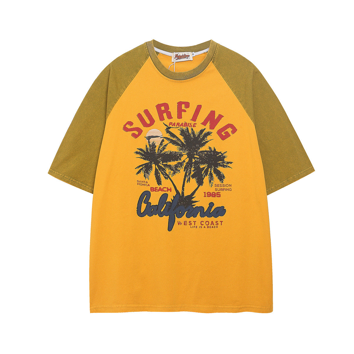 Hip hop clothing new york summer vintage t-shirt loose short sleeves