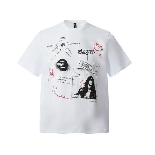 Retro Style Shirt For Men Summer Vintage T-Shirt Short Sleeve