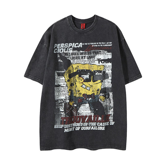 Distorted vintage SpongeBob short sleeve t-shirt