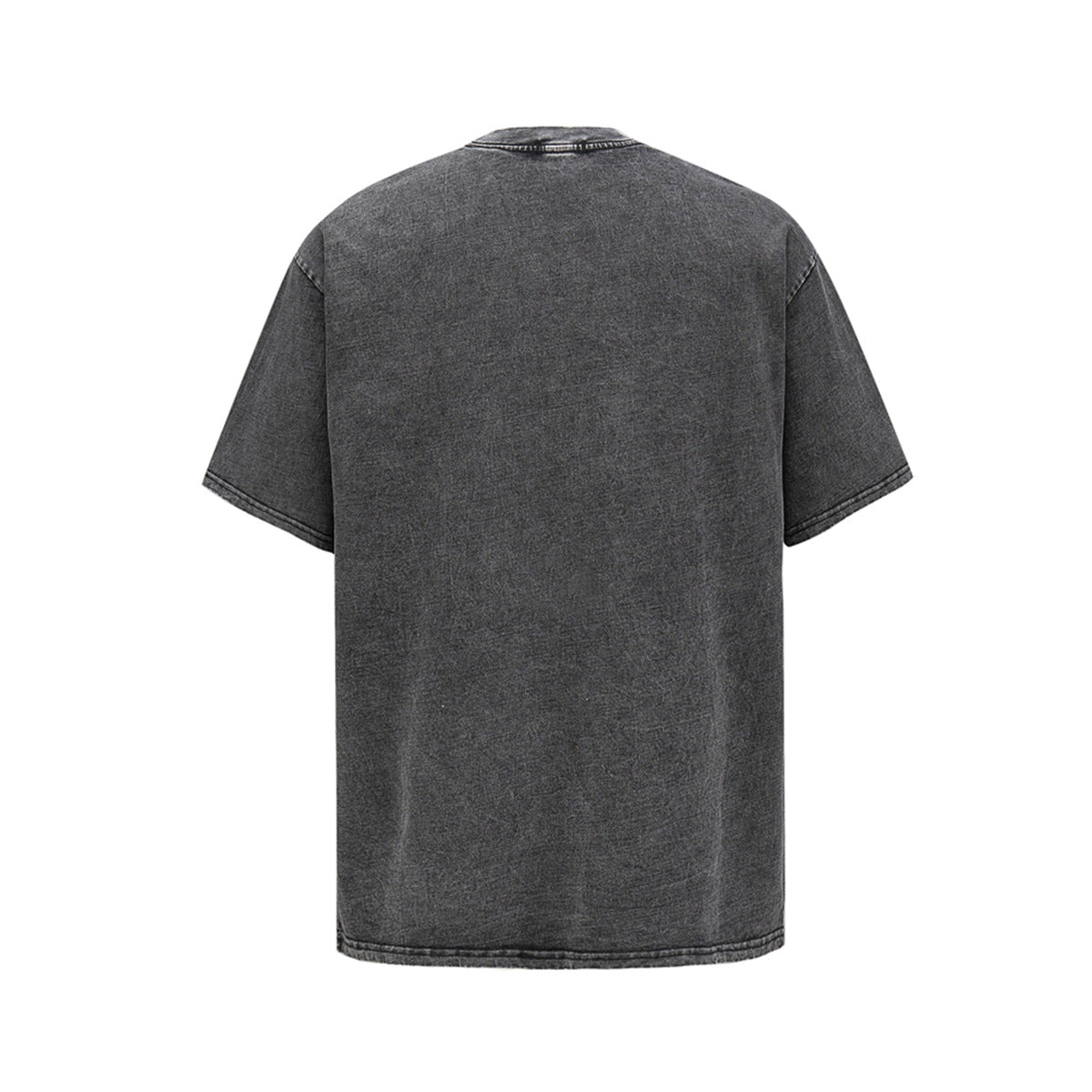 Retro Style Shirt For Men Summer Vintage Skull Print Washed Short Sleeve T-Shirt