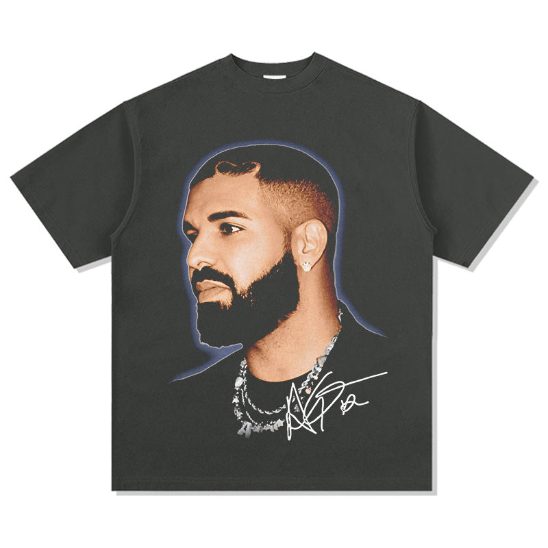 Marcas streetwear usa vintage drake Drake print short sleeve t-shirt