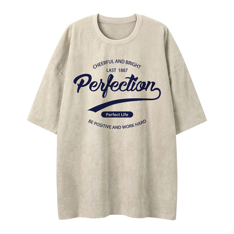 US drip outfits Summer Vintage Casual Loose Short Sleeve T-Shirts