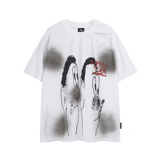Ye T Shirt Summer Vintage Graffiti Short Sleeve T-Shirt