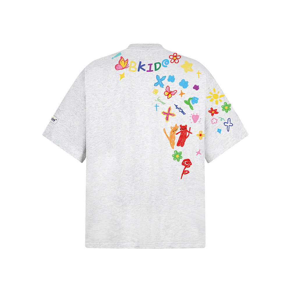 Hip Hop Clothes New York Graffiti Short Sleeve T-Shirt