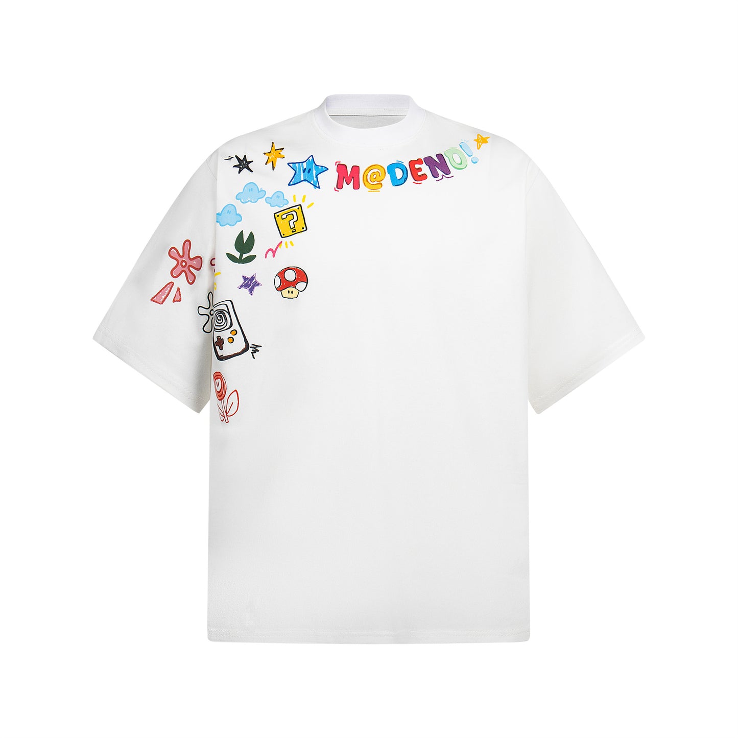 Vestimenta De Los 90 Summer Vintage Graffiti T-Shirt Short Sleeve
