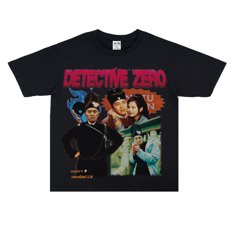Film Star T Shirt Hong Kong Movie Surrounding Stephen Chow Short Sleeve American Retro T-shirt
