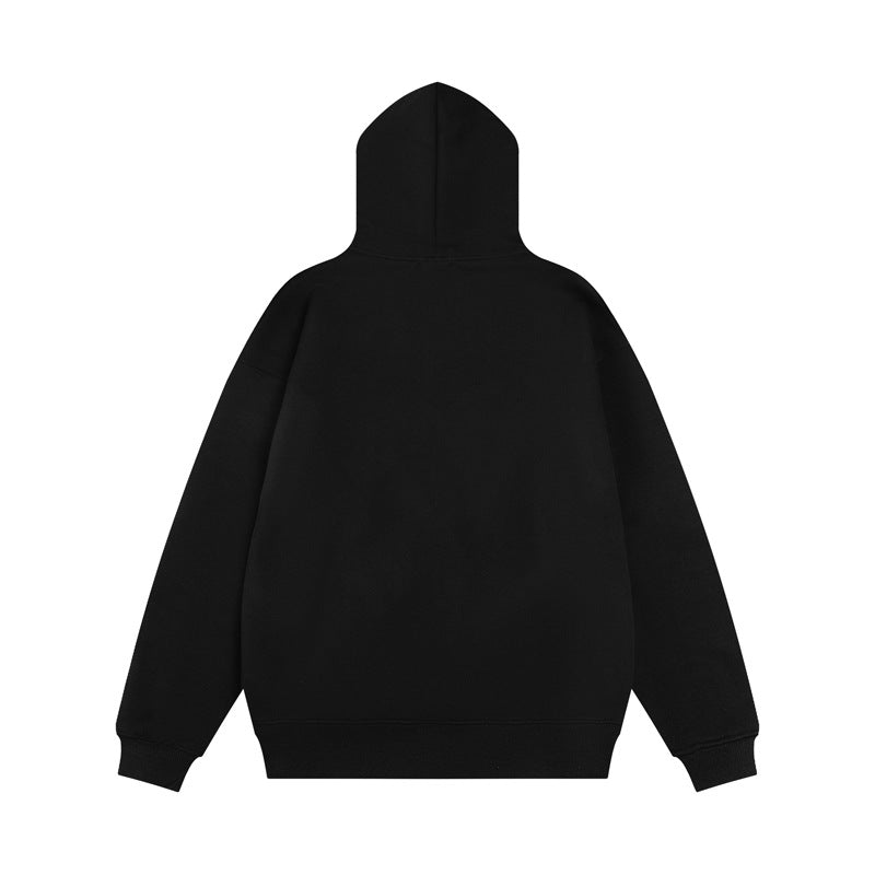 Streetwear Hoodie Vintage Embroidered Hooded Sweater Loose Hoodie