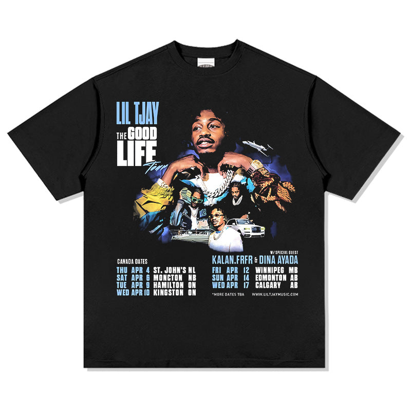 New york hip hop shop hip hop iltjay print short sleeve t-shirt