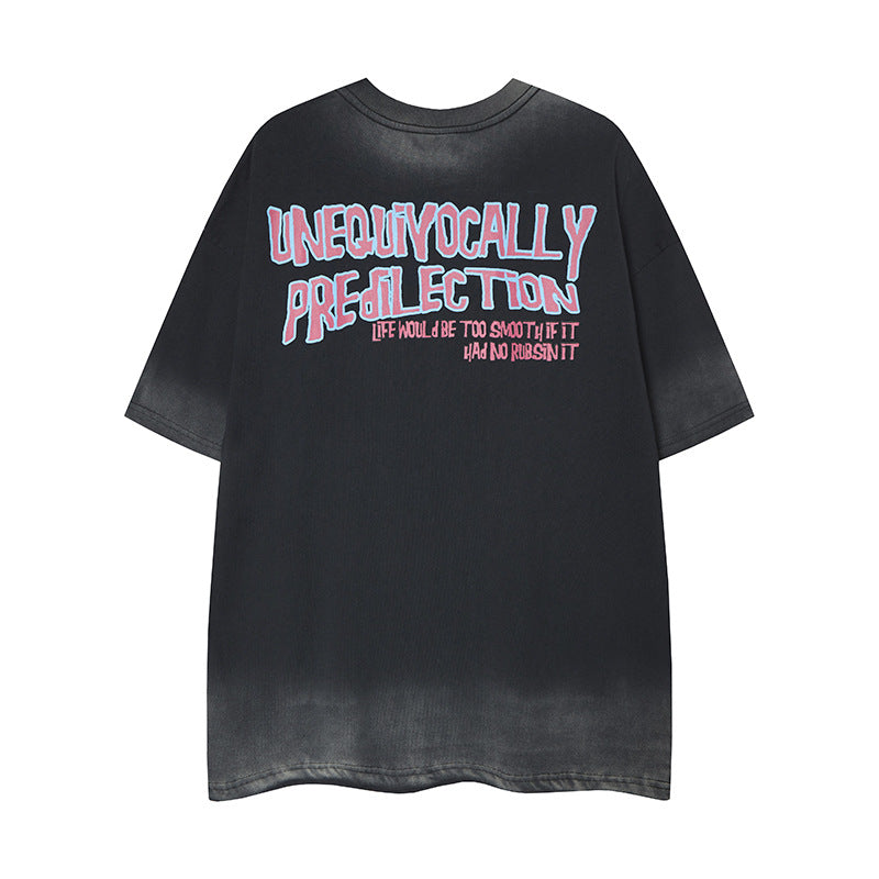 Nyc T Shirt Cartoon Printed Crew Neck Short Sleeve T-Shirt Summer Loose Casual Top