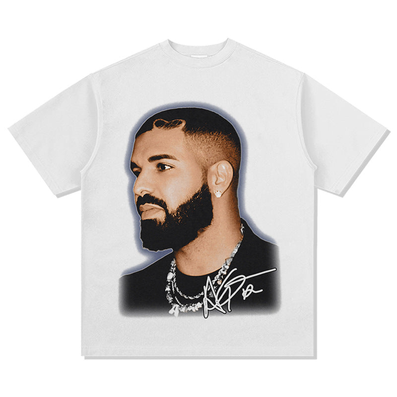 Marcas streetwear usa vintage drake Drake print short sleeve t-shirt