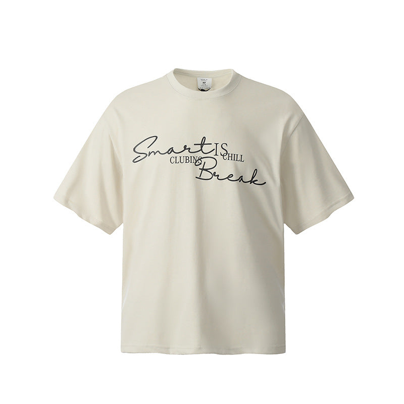 Marcas De Streetwear Graffiti Letter Print Short Sleeve T-Shirt
