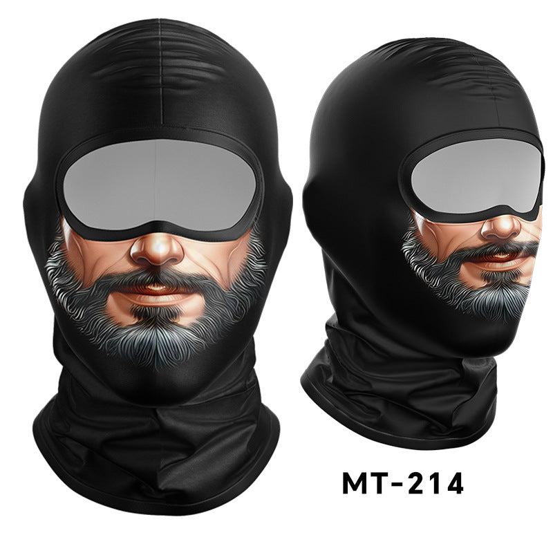 Cycling Windproof Hood Breathable Sunscreen Windproof Men's and Women's Ice Silk Fabric Lining Cap