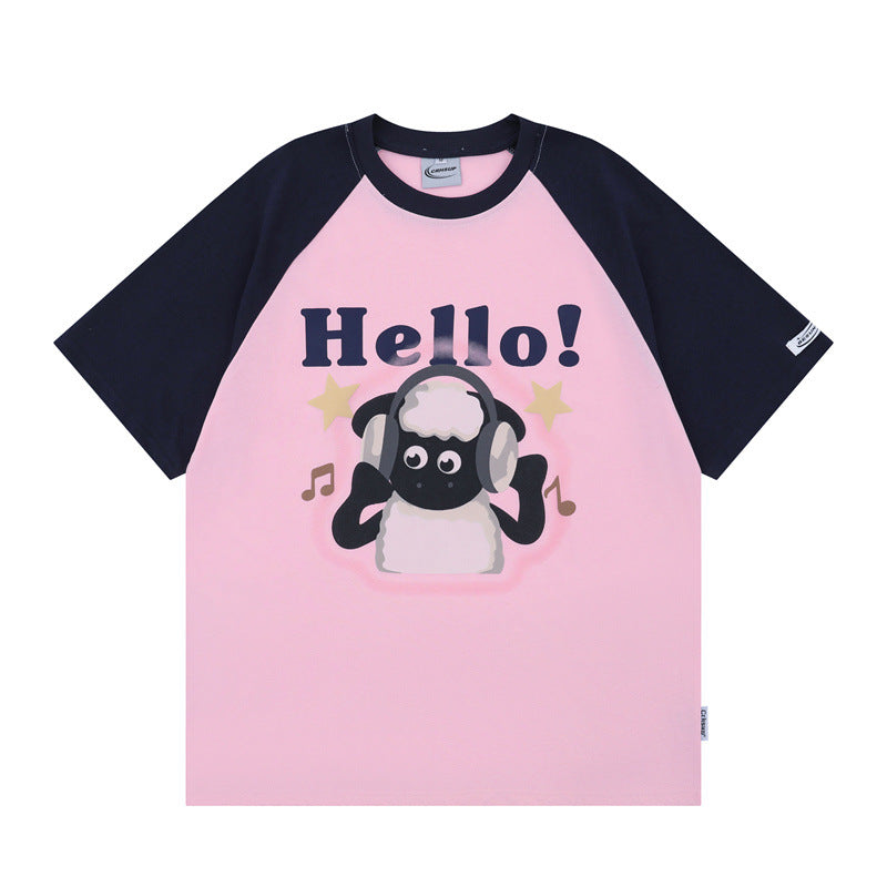 Camisetas streetwear Summer Vintage Casual Loose Short Sleeve T-Shirt