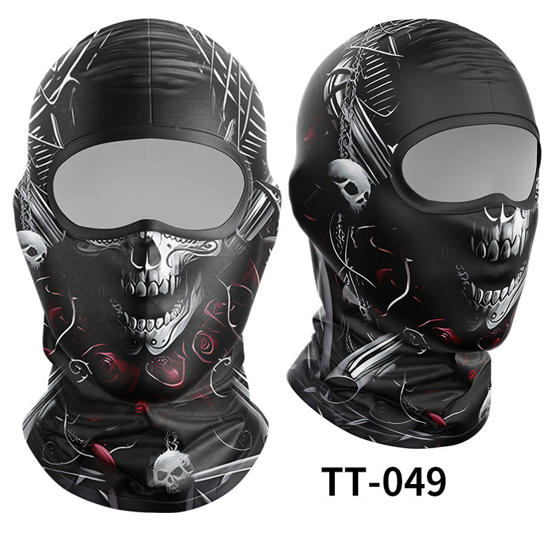 Cycling Windproof Hood Ice Silk Headgear Men's Lined Cap