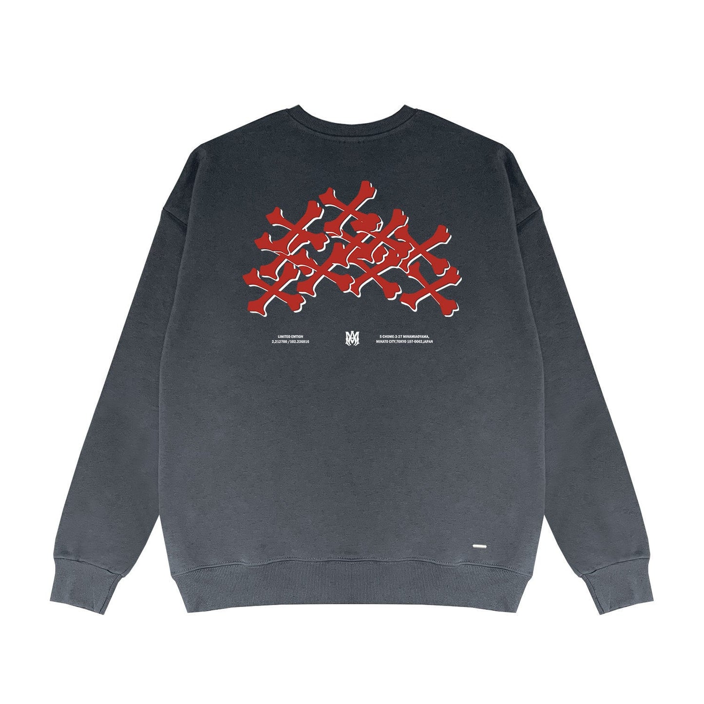 Amiri Long Sleeved Shirt Fashion Brand Crew Sweatshirts round Neck Sweater