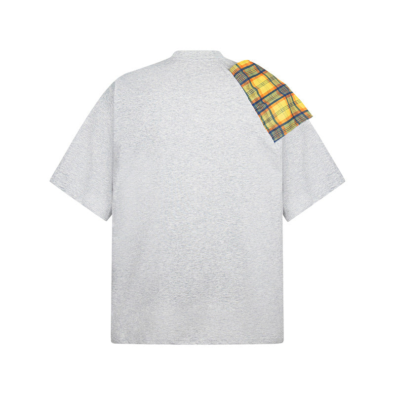 Stone Wash T shirt Summer Vintage Loose Short Sleeve T-Shirt