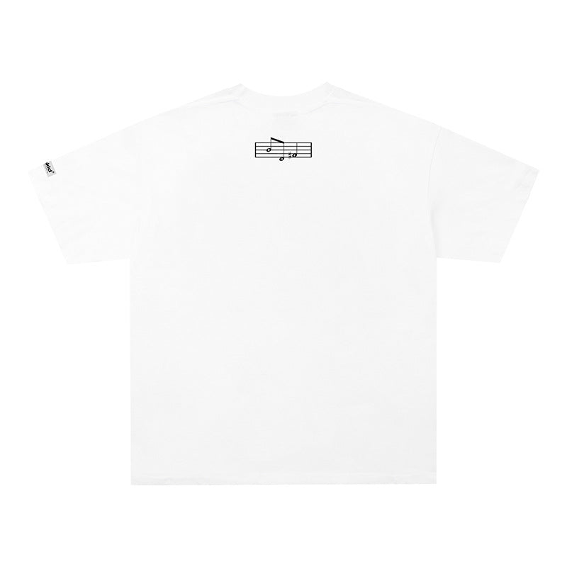 Vintage Tišö Rt sheet music print short-sleeved T-shirt