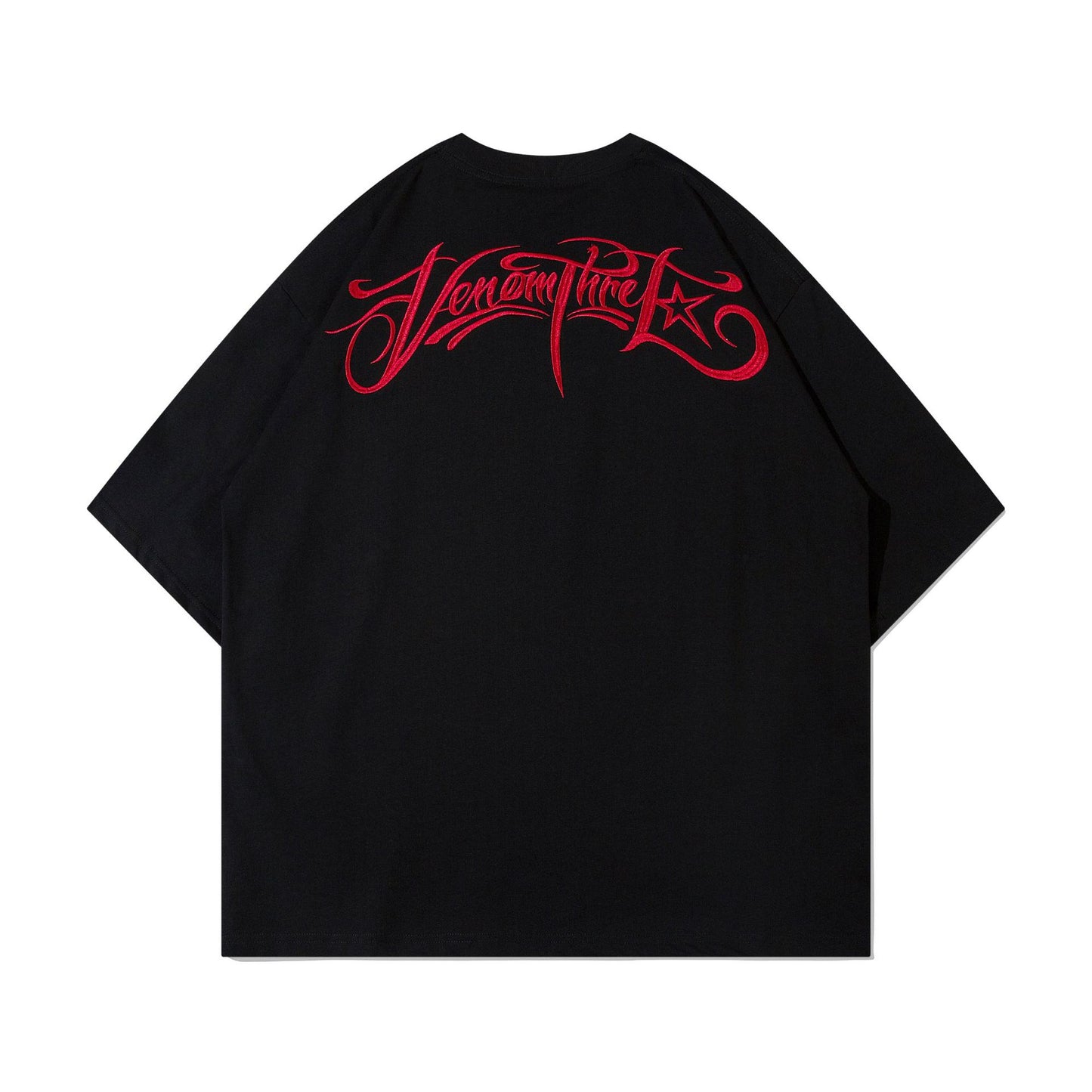 Hustle vintage summer vintage embroidered short-sleeved t-shirt